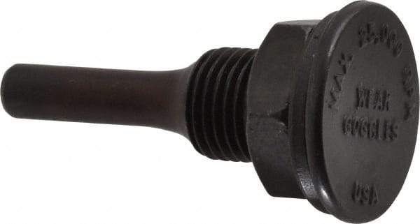 Weiler - 1/2" Arbor Hole to 1/4" Shank Diam Drive Arbor - For 3" Small Diam Wheel Brushes - Sun Tool & Supply