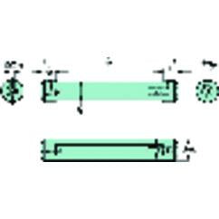 CXS-A22-04-06 Cylindrical Shank With Flat To CoroTurn® XS Double-Ended Adaptor - Sun Tool & Supply