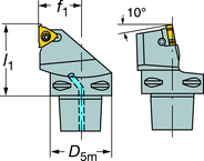 C3-266LFG-22040-16 CoroThread® 266 Coromant Capto® Toolholder - Sun Tool & Supply