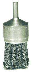 1-1/8'' Diameter - Knot Type Steel Wire End Brush - Sun Tool & Supply