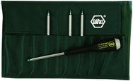 8 Piece - T6; T7; T8; T9; T10; T15; T20; T25 - ESD Safe Interchangeable Torx Blade Set in Canvas Pouch - Sun Tool & Supply