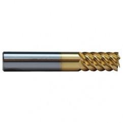 7/16 TuffCut SS 6 Fl High Helix TiN Coated Non-Center Cutting End Mill - Sun Tool & Supply