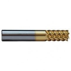 7/16 TuffCut SS 6 Fl High Helix TiN Coated Non-Center Cutting End Mill - Sun Tool & Supply