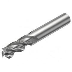 R216.33-16040-AC32U H10F 16mm 3 FL Solid Carbide End Mill - Corner chamfer w/Cylindrical Shank - Sun Tool & Supply