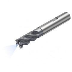 R215.34C10040-DC22K 1640 10mm 4 FL Solid Carbide End Mill - Corner Radius w/Cylindrical - Neck Shank - Sun Tool & Supply