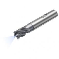 R215.34C08040-DS09K 1640 8mm 4 FL Solid Carbide End Mill - Corner Radius w/Cylindrical - Neck Shank - Sun Tool & Supply