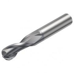 R216.42-04030-AC05G 1610 4mm 2 FL Solid Carbide Ball Nose End Mill w/Cylindrical Shank - Sun Tool & Supply