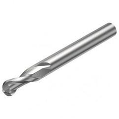 R216.42-05030-AK10A H10F 5mm 2 FL Solid Carbide Ball Nose End Mill w/Cylindrical Shank - Sun Tool & Supply