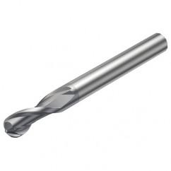 R216.42-02030-AK30G 1620 2mm 2 FL Solid Carbide Ball Nose End Mill w/Cylindrical Shank - Sun Tool & Supply