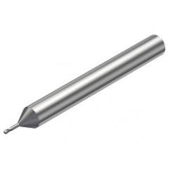 R216.42-00630-AO06G 1620 0.6mm 2 FL Solid Carbide Ball Nose End Mill w/Cylindrical Shank - Sun Tool & Supply