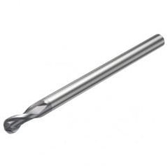 R216.42-12030-AQ18G P10 12mm 2 FL Solid Carbide Ball Nose End Mill w/Cylindrical Shank - Sun Tool & Supply