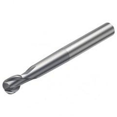 R216.62-12030-AO13G 1610 12mm 2 FL Solid Carbide Ball Nose End Mill spherical design w/Cylindrical Shank - Sun Tool & Supply