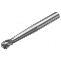 R216.64-08030-AO09G 1610 8mm 4 FL Solid Carbide Ball Nose End Mill spherical design w/Cylindrical Shank - Sun Tool & Supply