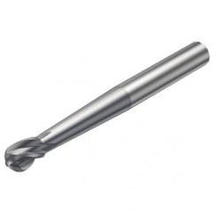 R216.64-10030-AO11G 1610 10mm 4 FL Solid Carbide Ball Nose End Mill spherical design w/Cylindrical Shank - Sun Tool & Supply