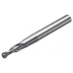 R216.53-04040RAL40G 1620 4mm 3 FL Solid Carbide Conical Ball Nose End Mill w/Cylindrical Shank - Sun Tool & Supply