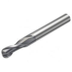 RA216.42-1630-AK08G 1610 6.35mm 2 FL Solid Carbide Ball Nose End Mill w/Cylindrical Shank - Sun Tool & Supply