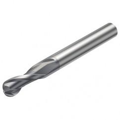 RA216.42-0830-AK04G 1610 3.175mm 2 FL Solid Carbide Ball Nose End Mill w/Cylindrical Shank - Sun Tool & Supply