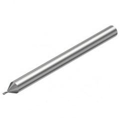 2P211-0040-PC 1620 0.4mm FL Straight Center Cut w/Cylindrical with Neck Shank - Sun Tool & Supply