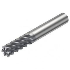 R215.38-20050-AC38L 1620 20mm 8 FL Solid Carbide End Mill - Corner Radius w/Cylindrical Shank - Sun Tool & Supply