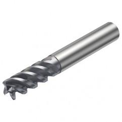 R216.24-12050GCC26P 1620 12mm 4 FL Solid Carbide End Mill - Corner Radius w/Cylindrical - Neck Shank - Sun Tool & Supply