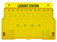 Padllock Wall Station - 15-1/2 x 22 x 1-3/4''-Unfilled; Base & Cover - Sun Tool & Supply