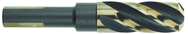 3/4" Dia. - 1-7/8 Flute Length - 4-5/16" OAL - 1/2 3-Flat Shank-HSS-118° Point Angle-Black & Gold-Series 1458 - Reduced Shank Core Drill; - Sun Tool & Supply