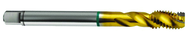 3/8-16 2B 3-Flute Cobalt Green Ring Semi-Bottoming 40 degree Spiral Flute Tap-TiN - Sun Tool & Supply