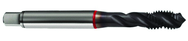 M2x0.40 6H 3-Flute Cobalt Red Ring Semi-Bottoming 40 degree Spiral Flute Tap-TiCN - Sun Tool & Supply