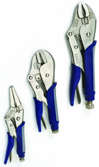 3 Piece - Asst Jaw Cushion Grip Locking Plier Set - Sun Tool & Supply