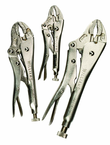 3 Piece - Curved Jaw Locking Plier Set - Sun Tool & Supply