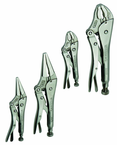 4 Piece - Curved & Straight Jaw Locking Plier Set - Sun Tool & Supply