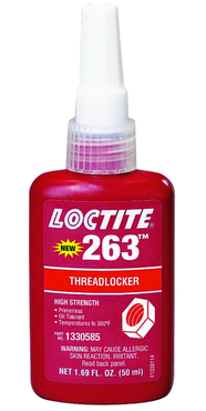 263 threadlocker Red High Strength - 50ml - Sun Tool & Supply