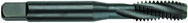 3/8-16 Dia. - GH3 - 3 FL - Premium HSS - Black Oxide Semi Bottoming Spiral FL Tap - Sun Tool & Supply