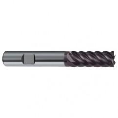 8mm Dia. - 63mm OAL - 45° Helix Firex Carbide End Mill - 6 FL - Sun Tool & Supply