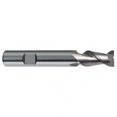 14mm Dia. - 83mm OAL - 45° Helix Bright Carbide End Mill - 2 FL - Sun Tool & Supply