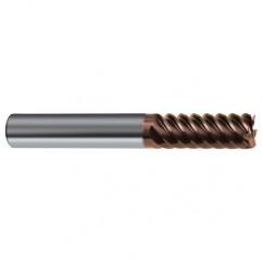 1/2" Dia. - 3" OAL - 45° Helix Nano-SI Carbide End Mill - 6 FL - Sun Tool & Supply