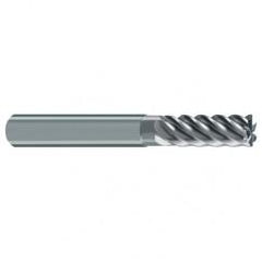 6mm Dia. - 57mm OAL - 45° Helix Bright Carbide End Mill - 6 FL - Sun Tool & Supply