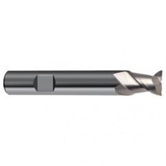 3mm Dia. - 50mm OAL - 45° Helix Bright Carbide End Mill - 2 FL - Sun Tool & Supply