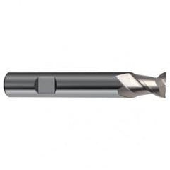 3mm Dia. - 50mm OAL - 45° Helix Bright Carbide End Mill - 2 FL - Sun Tool & Supply