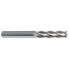 5/8 Dia. x 6 Overall Length 4-Flute Square End Solid Carbide SE End Mill-Round Shank-Center Cut-Uncoated - Sun Tool & Supply