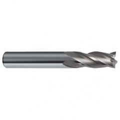 1/4 Dia. x 3 Overall Length 4-Flute Square End Solid Carbide SE End Mill-Round Shank-Center Cut-Uncoated - Sun Tool & Supply