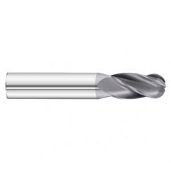 27/64 x 1 x 2-3/4 4 Flute Ball Nose  End Mill- Series 3200SD - Sun Tool & Supply