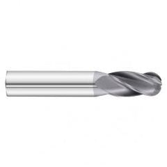 27/64 x 1 x 2-3/4 4 Flute Ball Nose  End Mill- Series 3200SD - Sun Tool & Supply