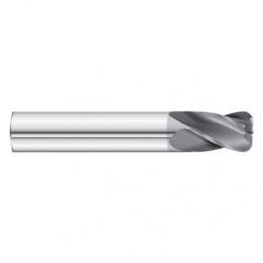 3/4 Dia. x 4 Overall Length 4-Flute .015 C/R Solid Carbide SE End Mill-Round Shank-Center Cut-TiAlN - Sun Tool & Supply