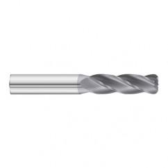 20mm Dia. x 125mm Overall Length 4-Flute 2.5mm C/R Solid Carbide SE End Mill-Round Shank-Center Cut-TiAlN - Sun Tool & Supply