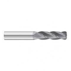 20mm Dia. x 125mm Overall Length 4-Flute 1.5mm C/R Solid Carbide SE End Mill-Round Shank-Center Cut-TiAlN - Sun Tool & Supply