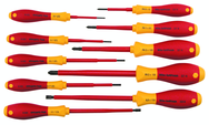 Insulated Slotted Screwdriver 2.0; 2.5; 3.0; 3.5; 4.5; 6.5mm & Phillips #0; 1; 2; 3. 10 Piece Set - Sun Tool & Supply