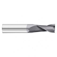 16mm Dia. x 89mm Overall Length 2-Flute Square End Solid Carbide SE End Mill-Round Shank-Center Cut-TiAlN - Sun Tool & Supply