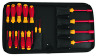 Insulated Slotted 2.0 - 8.0mm Phillips #1 - 3 Inch Nut Drivers 1/4" - 1/2". 15 Piece in Carry Case - Sun Tool & Supply