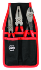 Soft Grip Pliers Belt Pack Pouch Set with High Lev; Combo & Long Nose in Belt Pack Pouch. 3 Pc. Set - Sun Tool & Supply